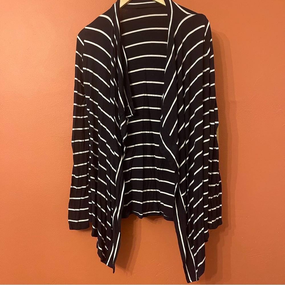 Striped Navy and White Women's Sweater